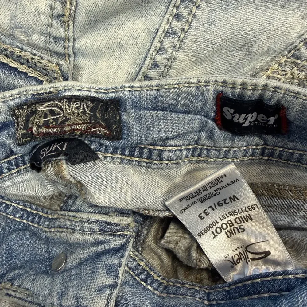 Silver Jeans 31/32 women’s blue denim jeans vintage y2k 00’ pants suki mid boot